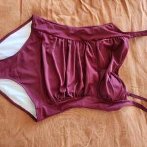 Ekouaer Swimsuit Ruched Tummy Control Vintage Retro Push Up